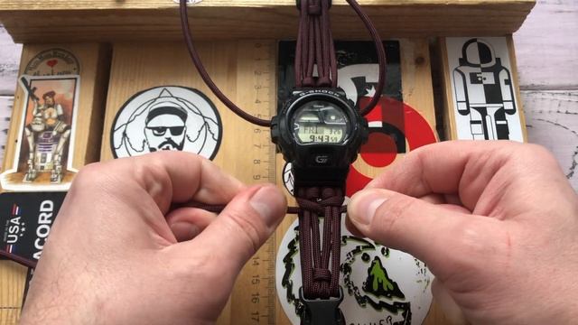 How to make a paracord G Shock strap Как сделать ремешок из паракорда для G Shock HD 1080p смотреть онлайн
