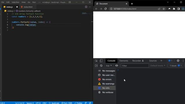 JavaScript ES6 Array forEach Function in Hindi смотреть онлайн