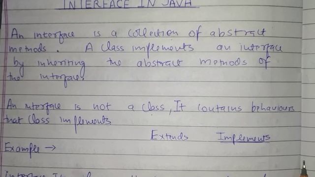 Interface In Java With Example смотреть онлайн