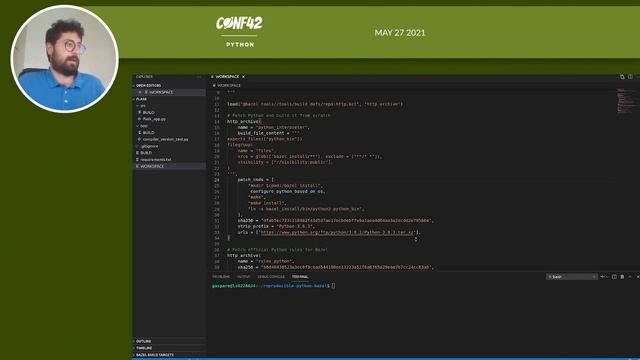 Reproducible Builds with Bazel | Gaspare Vitta | Conf42 Python 2021 смотреть онлайн