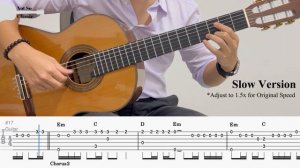 Mockingbird - Eminem | Fingerstyle Guitar TAB (+ Slow & Easy)