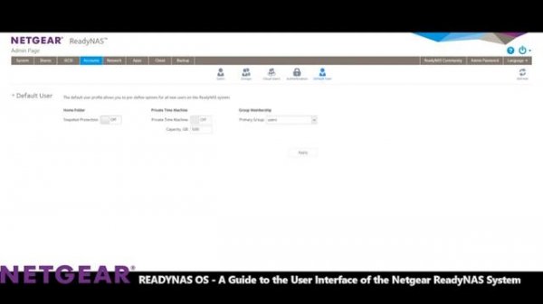 The Netgear ReadyNAS User Interface, Apps and Software Guide