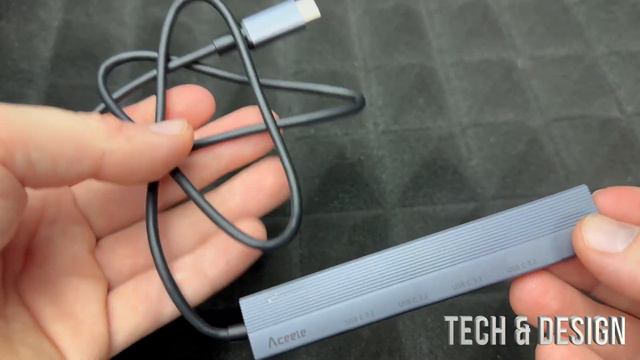 Aceele 5 Port USB C Hub 3.2 Gen 2, 10Gbps USB C to USB C Splitter with 4 Type-C Data Ports Unboxing смотреть онлайн