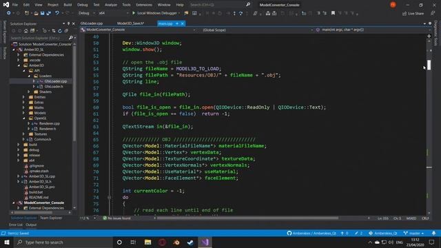 Amberskies 2020 : C++ Qt : Tools For OBJ Models in C++ : Dev 11.03 смотреть онлайн