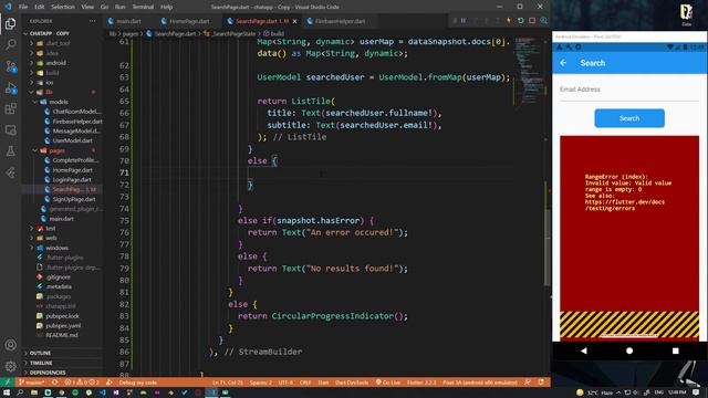 Making a Chat App in Flutter v2 #7 | Search Implementation and Chatroom UI | Hindi смотреть онлайн