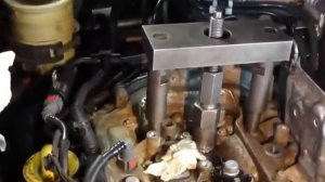 Съём пьезо форсунок гидросъёмником PICHLER,  05.03.2015г