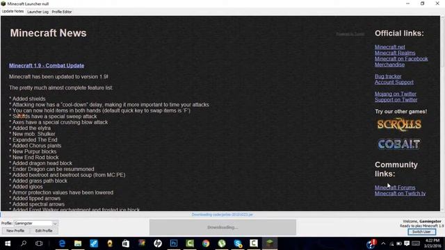 How To Download Minecraft Version 1.9 On PC For Free+Tips!!!