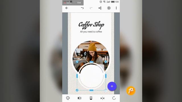 How to add a CIRCLE SHAPED Photo to the template | Posters app | Tutorial смотреть онлайн