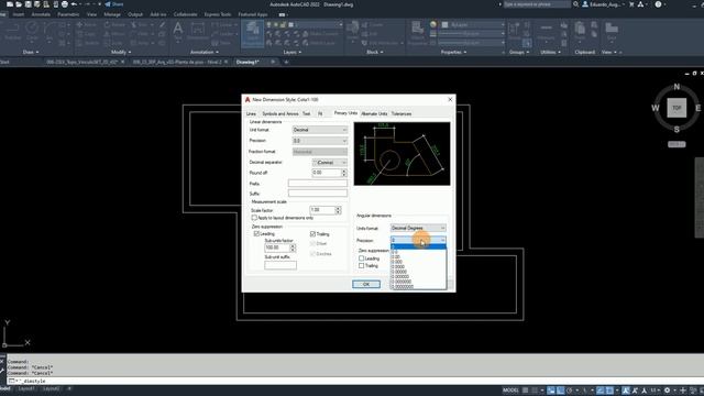 Curso AutoCAD 2022 Aula07a - Estilo de Dimensão / Cotagem смотреть онлайн