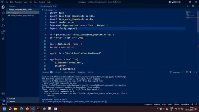 How to build a simple Interactive Data Visualization Dashboard using Python and Plotly Dash смотреть онлайн