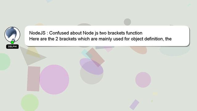 NodeJS : Confused about Node js two brackets function смотреть онлайн