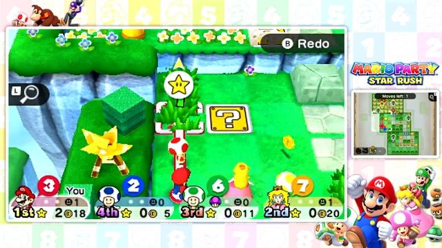 Mario Party Star Rush - Toad Scramble: Part 3 - WORLD 0-3 смотреть онлайн