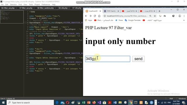 PHP Lecture 98 Filter SANITIZE смотреть онлайн