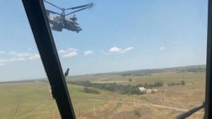 Ка-52 валит боком