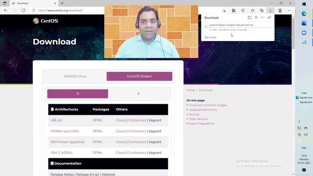 Lecture - 8: Centos-9 Downloading Steps || How we can download centos 9 ISO image смотреть онлайн