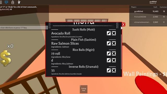 готовим суши в roblox смотреть онлайн