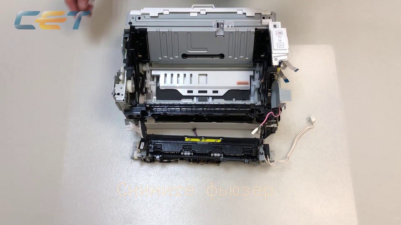 Снятие/установка фьюзера (печки) и замена термопленки в HP LaserJet Pro M104/M106/M132/M134 смотреть онлайн