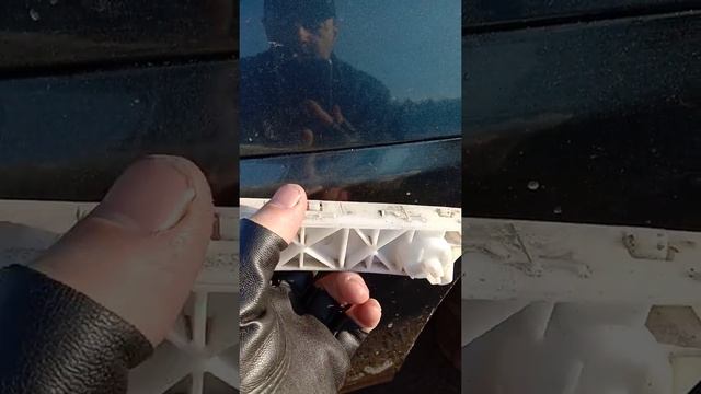 Устраняем провисание левой стороны бампера Nissan Almera G15