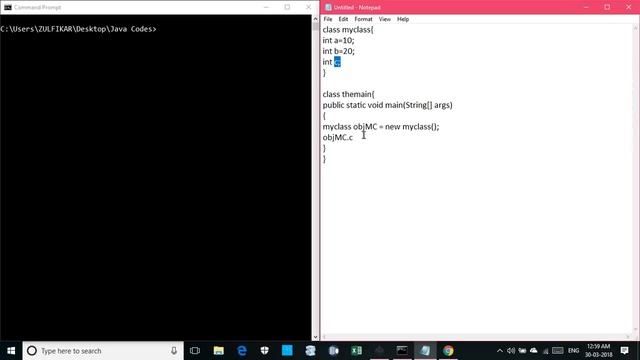 How to declare class in Java (The Code is available in Below) смотреть онлайн