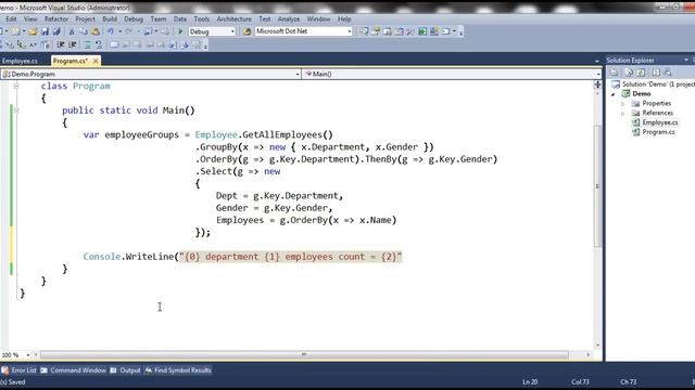 Part 19 Group by multiple keys in linq смотреть онлайн