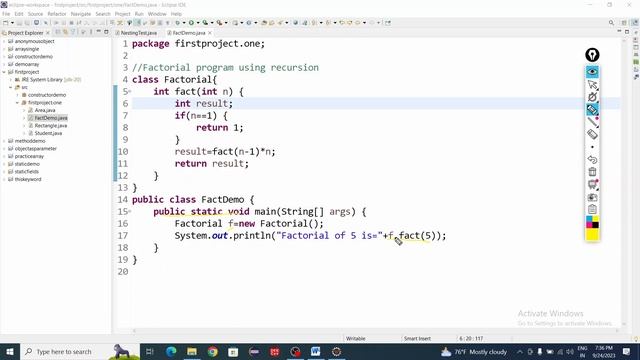 "Unlocking the Power of Recursion: Factorial"|| java proggraming tutorial|| смотреть онлайн