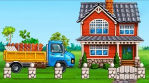Развивающий мультик про машинки для детей. Строим дом. Мультик игра для детей