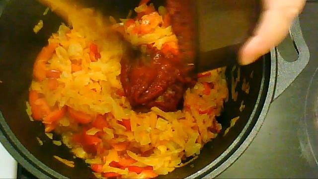 Тушеная капуста с тыквой Очень вкусная капусточка смотреть онлайн