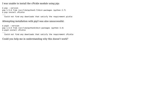 How to install the cPickle module? (2 Solutions!!) смотреть онлайн