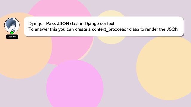 Django : Pass JSON data in Django context смотреть онлайн