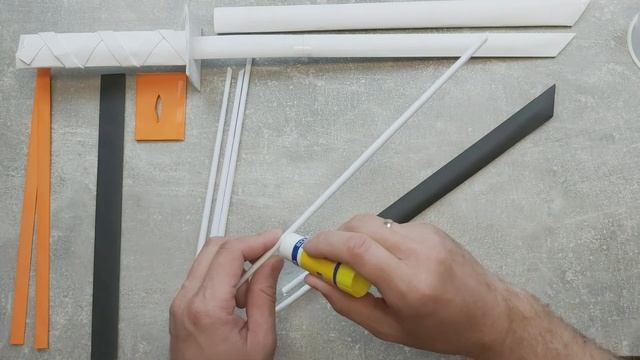 DIY - How to make a SAMURAI SWORD ?️ out of paper. DIY paper KATANA ?️. смотреть онлайн