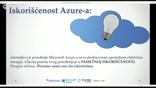 Microsoft Azure - Cloud za moderno poslovanje - iWebinar (KnowledgeCenter.rs) смотреть онлайн