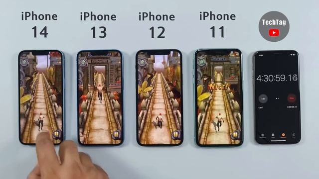 iPhone 14 vs 13 vs 12 vs 11 Battery Test | iOS 16.0.2 Battery Test смотреть онлайн