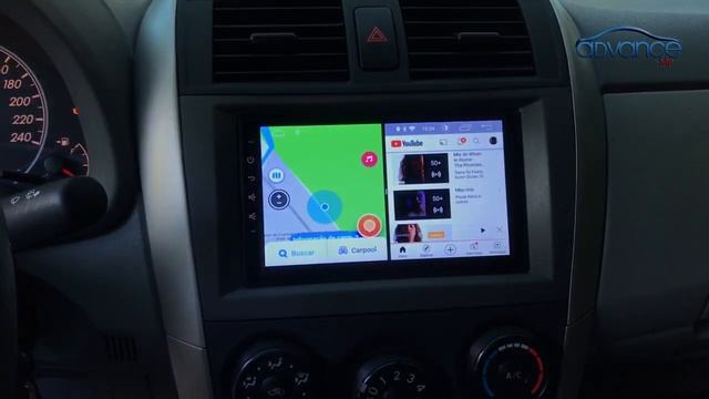 Toyota Corolla Central Multimidia com Android - Advance Shop смотреть онлайн