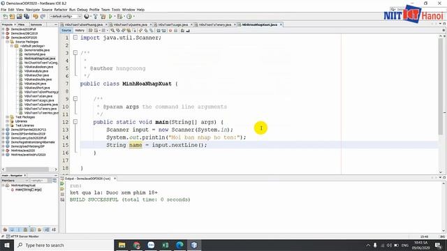 Bài 16: NHẬP / XUẤT dữ liệu trong Java | Tự học Java | NIIT - ICT Hà Nội смотреть онлайн