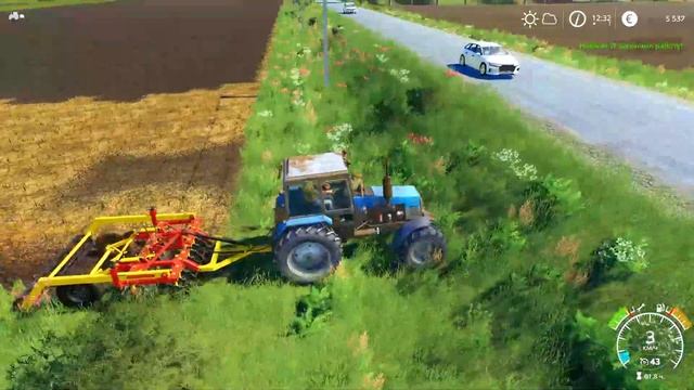 Farming Simulator 2019. Агромаш. Дискование; перевозка зерна. #5 смотреть онлайн