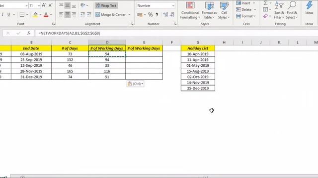 How to calculate Working Days between two dates - Part1 смотреть онлайн