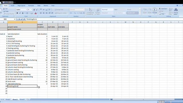 Microsoft Excel gantt chart / BAAR CHART 2021 02 05 21 00 40 смотреть онлайн