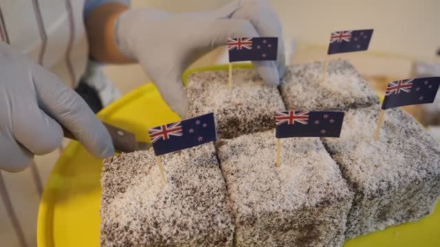 Ламингтон. Австралийское пирожное в Корее.