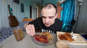 МУКБАНГ УДОН С КУРИЦЕЙ / ТАКОС СО СВИНИНОЙ / КАРТОФЕЛЬ ПО ДЕРЕВЕНСКИ / EATING Mukbang / ASMR АСМР