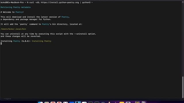 How to Install Python Poetry 1.3.x on macOS Monterrey смотреть онлайн