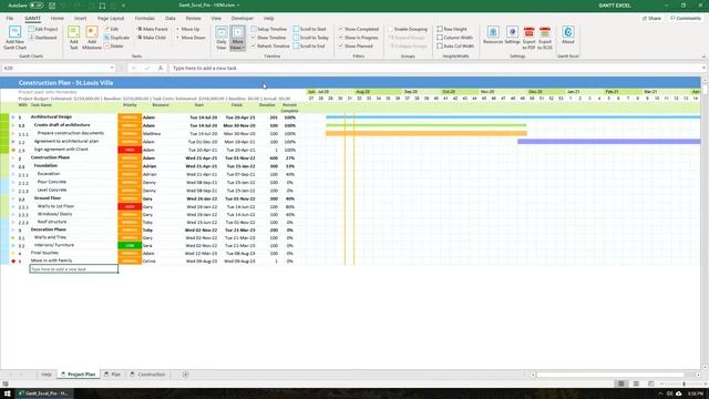 How to Setup the Gantt Timeline in your Gantt Chart смотреть онлайн