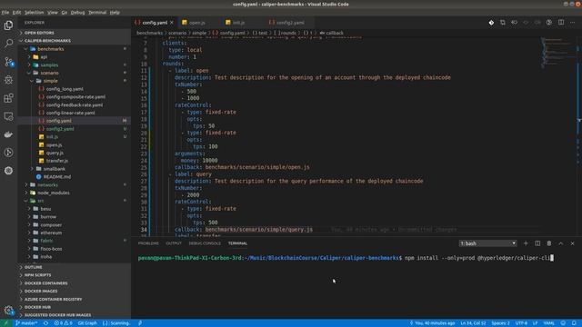Caliper Integration with Hyperledger Fabric for performance Benchmark Part2 смотреть онлайн