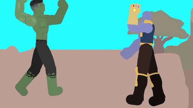 Thanos vs Hulk(Stick Nodes Pro) смотреть онлайн