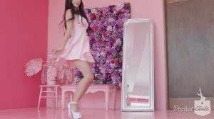Pink Flare Mini Dress #3, Habin, Pocket Girls, 하빈, 포켓걸스, Addiction