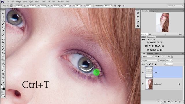 Photoshop.Приемы фотошопа, делаем глаза более выразительными смотреть онлайн