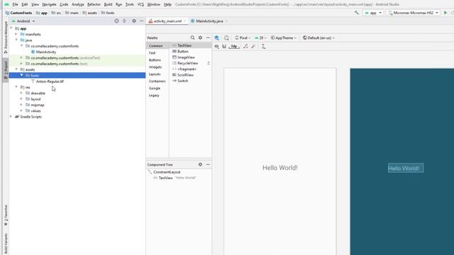 Apply Custom Fonts to TextView | Import Custom font to Android Studio | Android Basics for Beginner смотреть онлайн