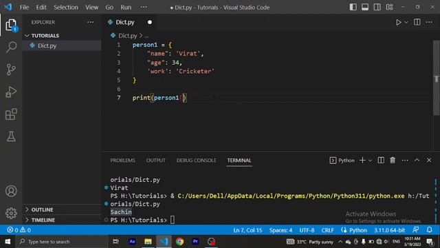 Dictionary in Python | Explained in Tamil | 2023 смотреть онлайн