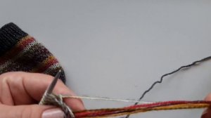 Детский джемпер "Осень", связанный спицами из остатков пряжи. МК. Children's knitted jumper.