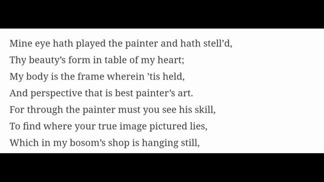 SONNET -24 BY WILLIAM SHAKESPEARE EASY AND SIMPLE EXPLAINATION BY MISSAFIZAH смотреть онлайн