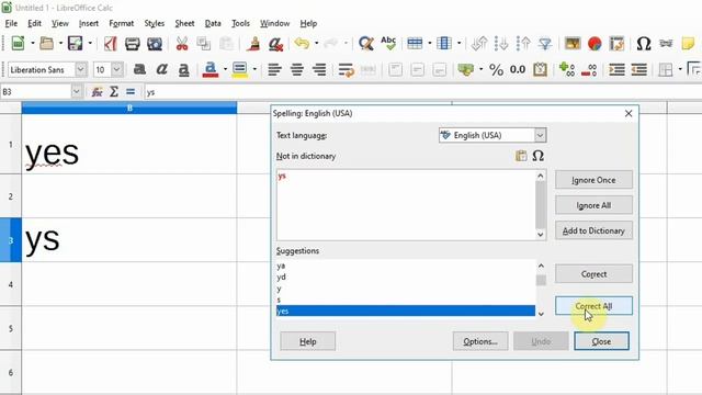 Spelling of Text | Libre Office Calc смотреть онлайн